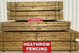 Fencing panels stack