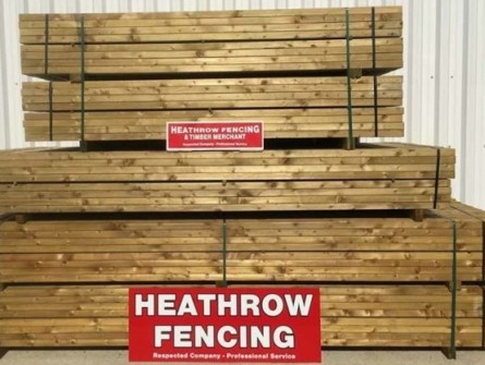 Fencing panels stack